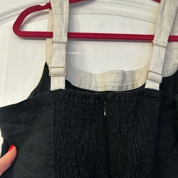 Black & White Linen Dress - Picture 4 of 6